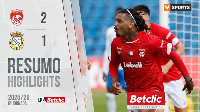 Liga Portugal Betclic (6ªJ): Resumo Santa Clara 2-1 Alverca