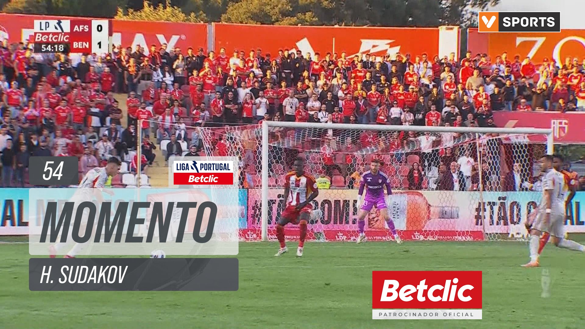 Benfica, Jogada, H. Sudakov aos 54'
