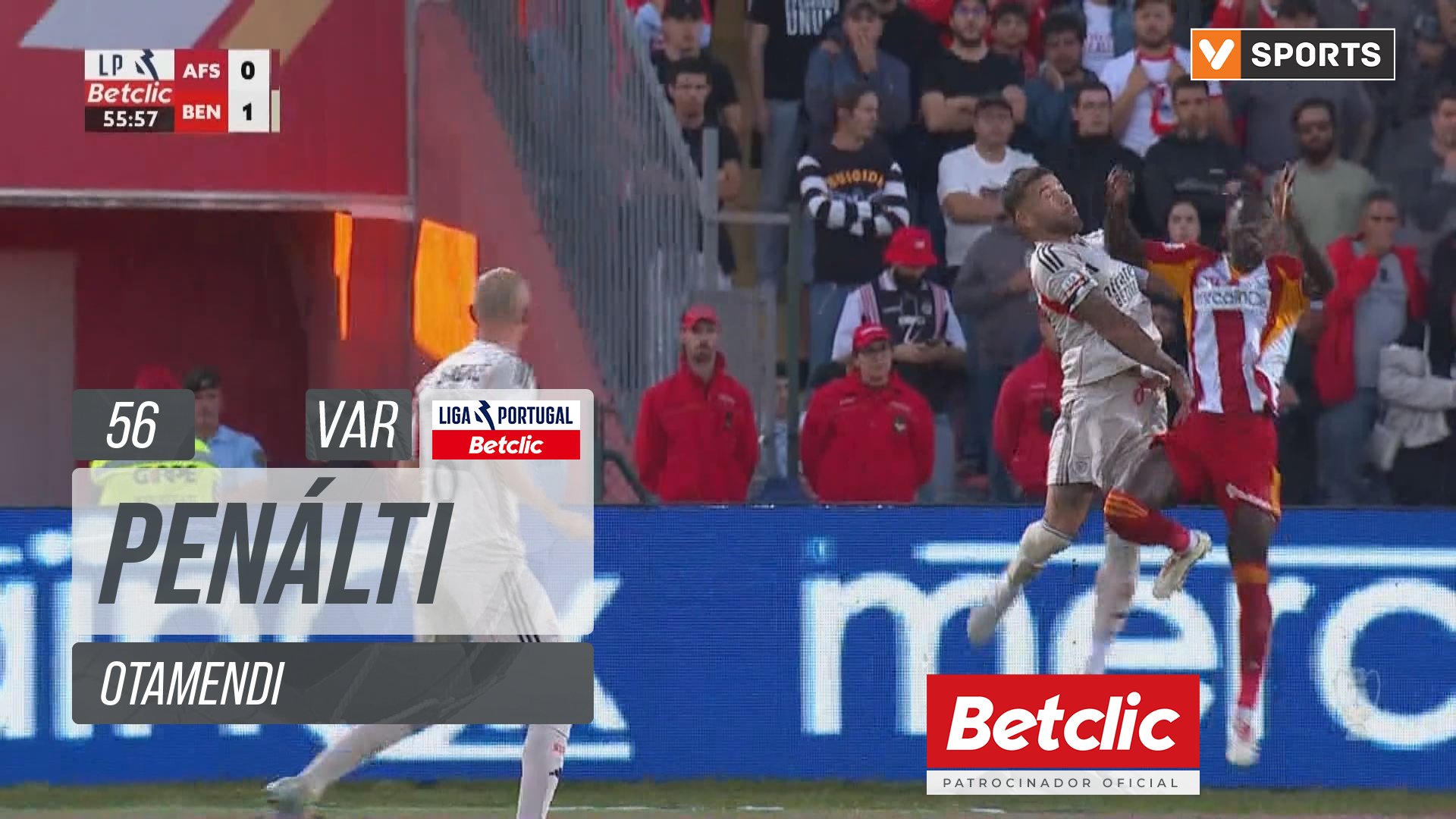 Benfica, Penálti, Otamendi aos 56'