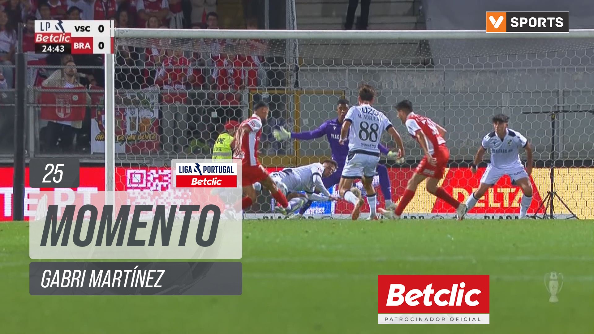 Braga, Jogada, Gabri Martínez aos 25'