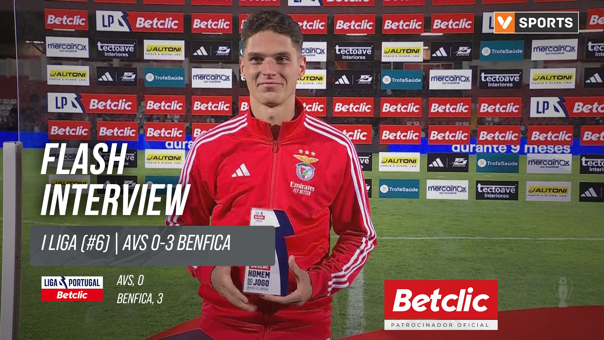 I Liga (#6) | AVS 0-3 Benfica: Flash Interview H. Sudakov