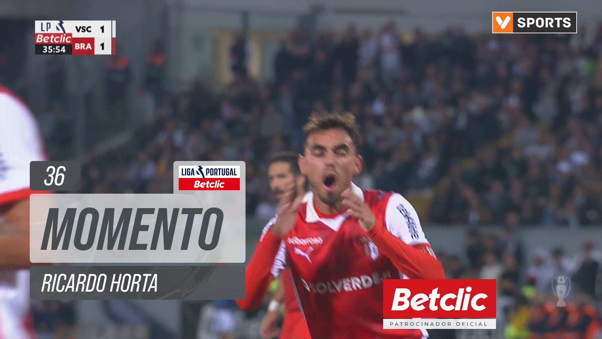 Braga, Jogada, Ricardo Horta aos 36'