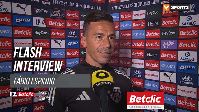 I Liga (#6) | AVS 0-3 Benfica: Flash Interview Fábio Espinho