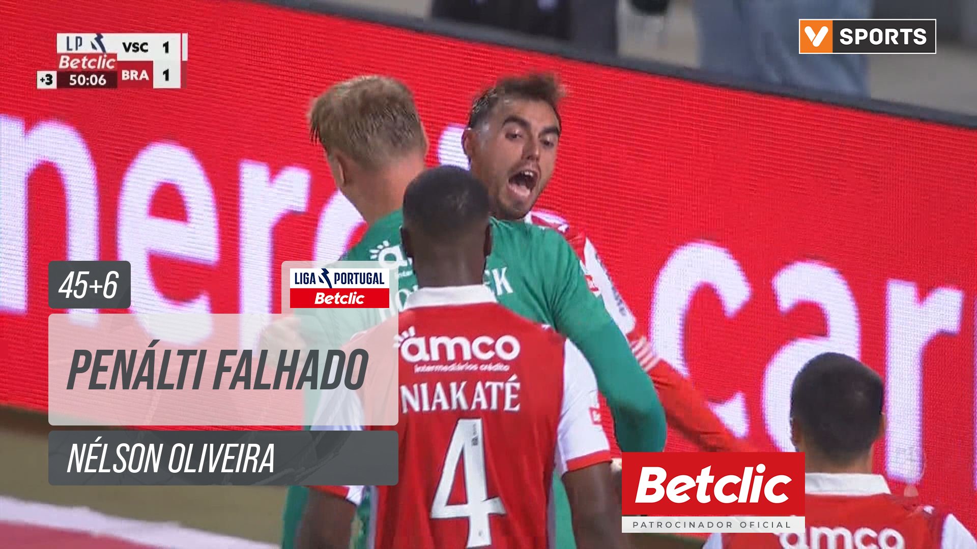 Vitória SC, Jogada, Nélson Oliveira aos 45'+6'