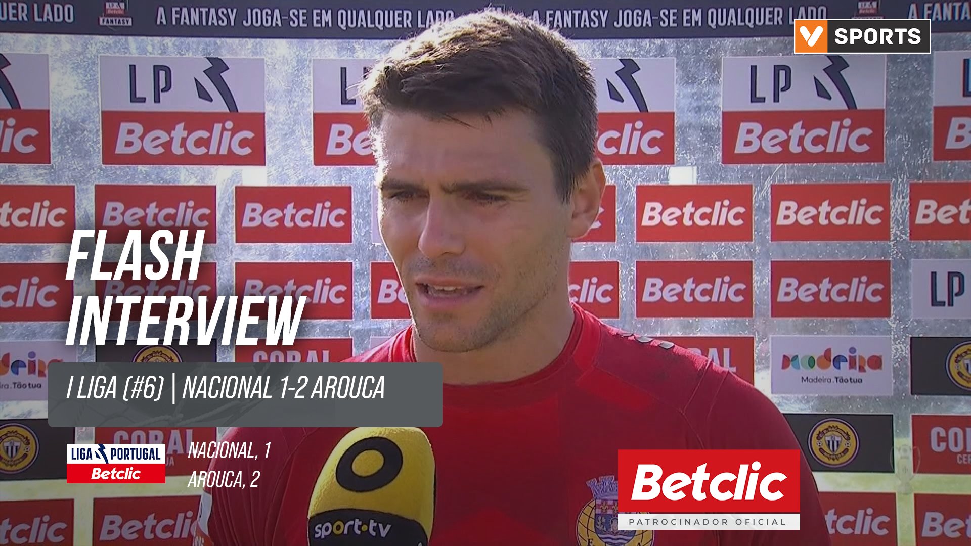 I Liga (#6) | Nacional 1-2 Arouca: Flash Interview João Valido