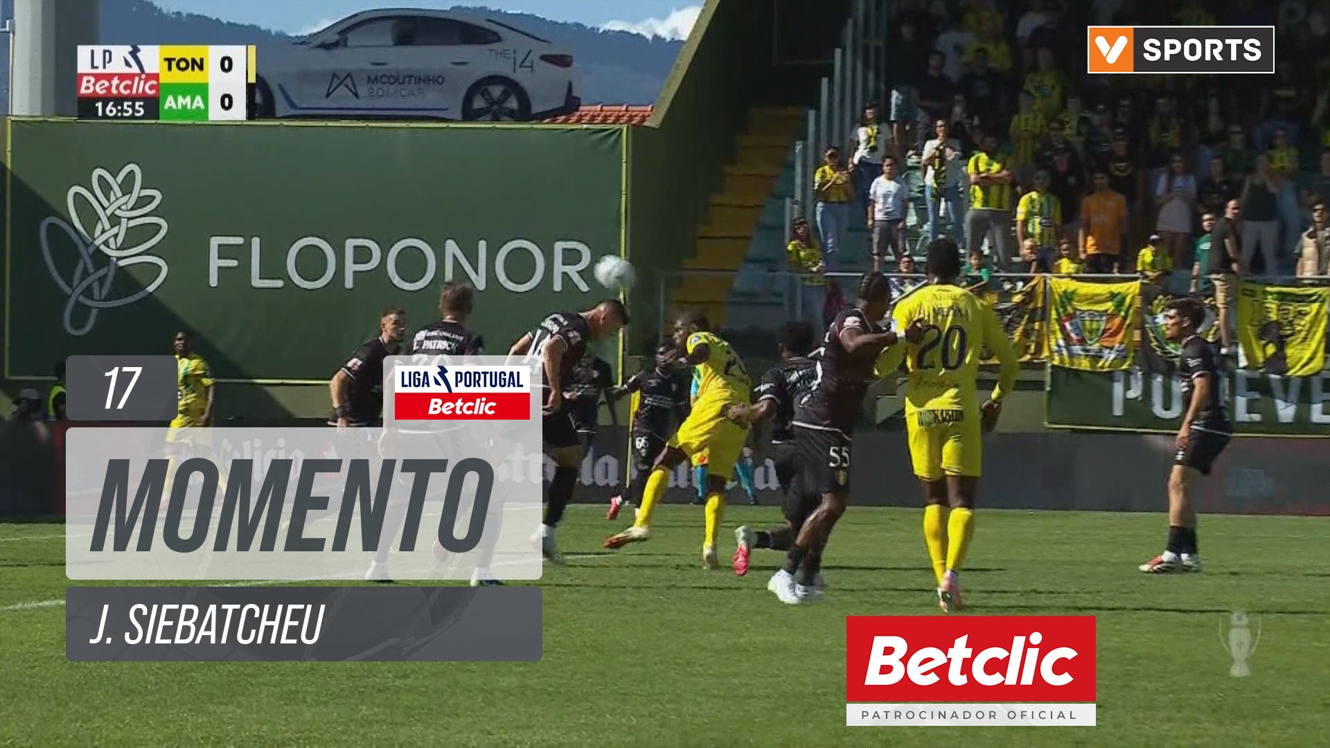 Tondela, Jogada, J. Siebatcheu aos 17'