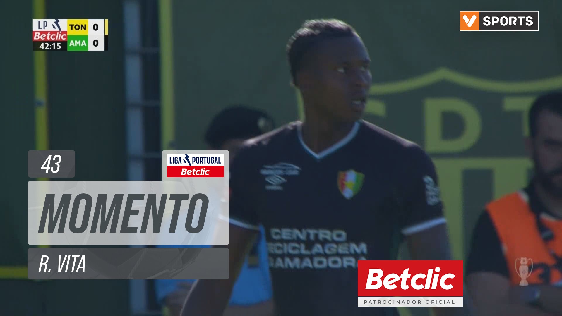 Tondela, Jogada, R. Vita aos 43'