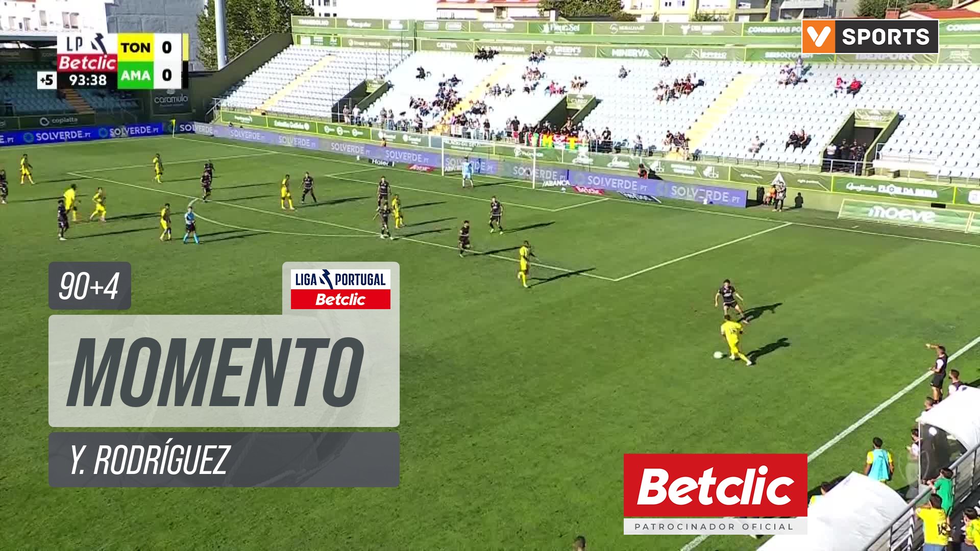 Tondela, Jogada, Y. Rodríguez aos 90'+4'