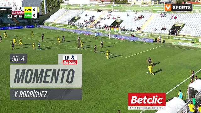 Tondela, Jogada, Y. Rodríguez aos 90'+4'