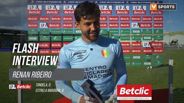 I Liga (#6) | Tondela 0-0 Estrela Amadora: Flash Interview Renan Ribeiro
