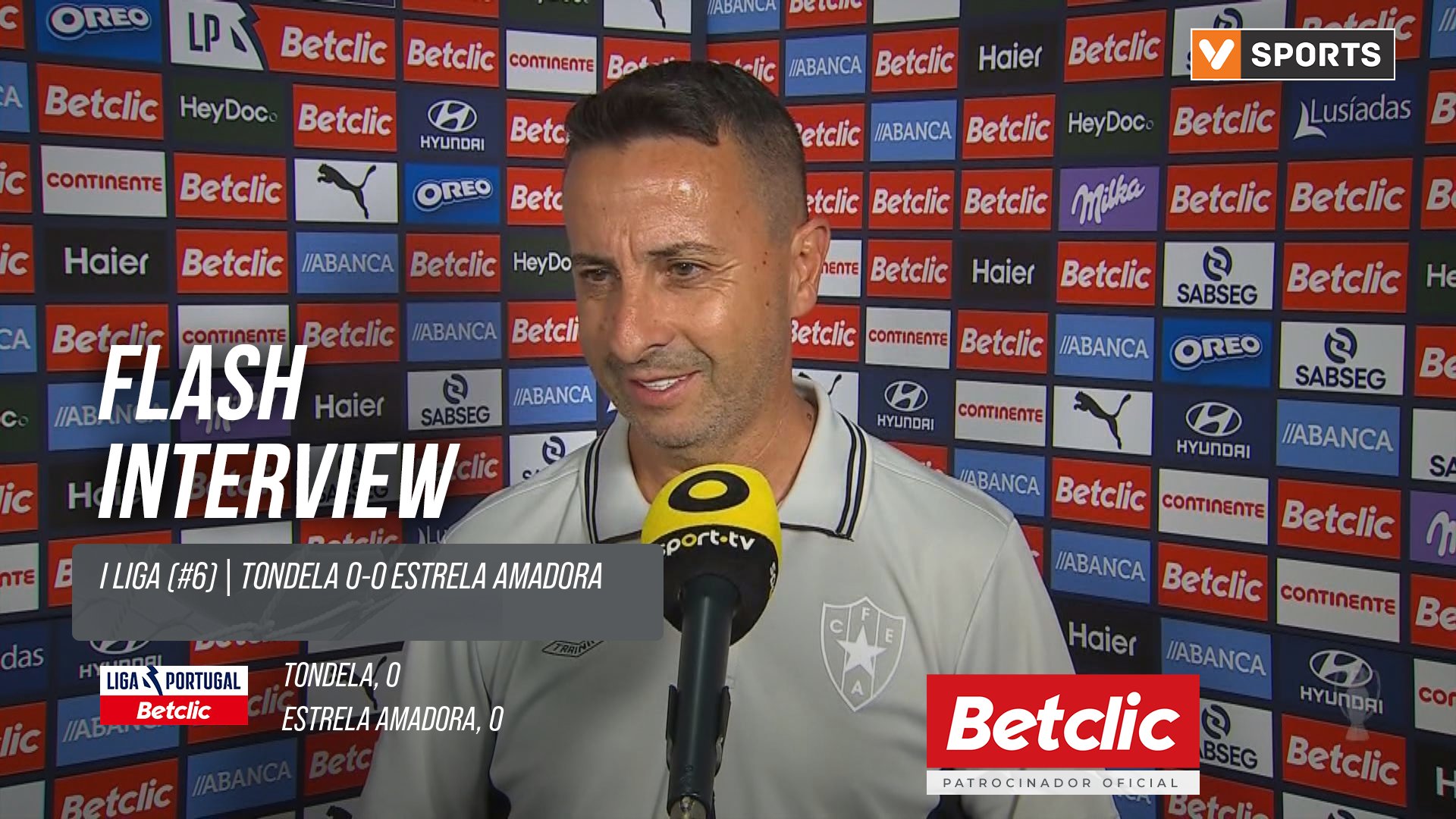 I Liga (#6) | Tondela 0-0 Estrela Amadora: Flash Interview Luís Silva