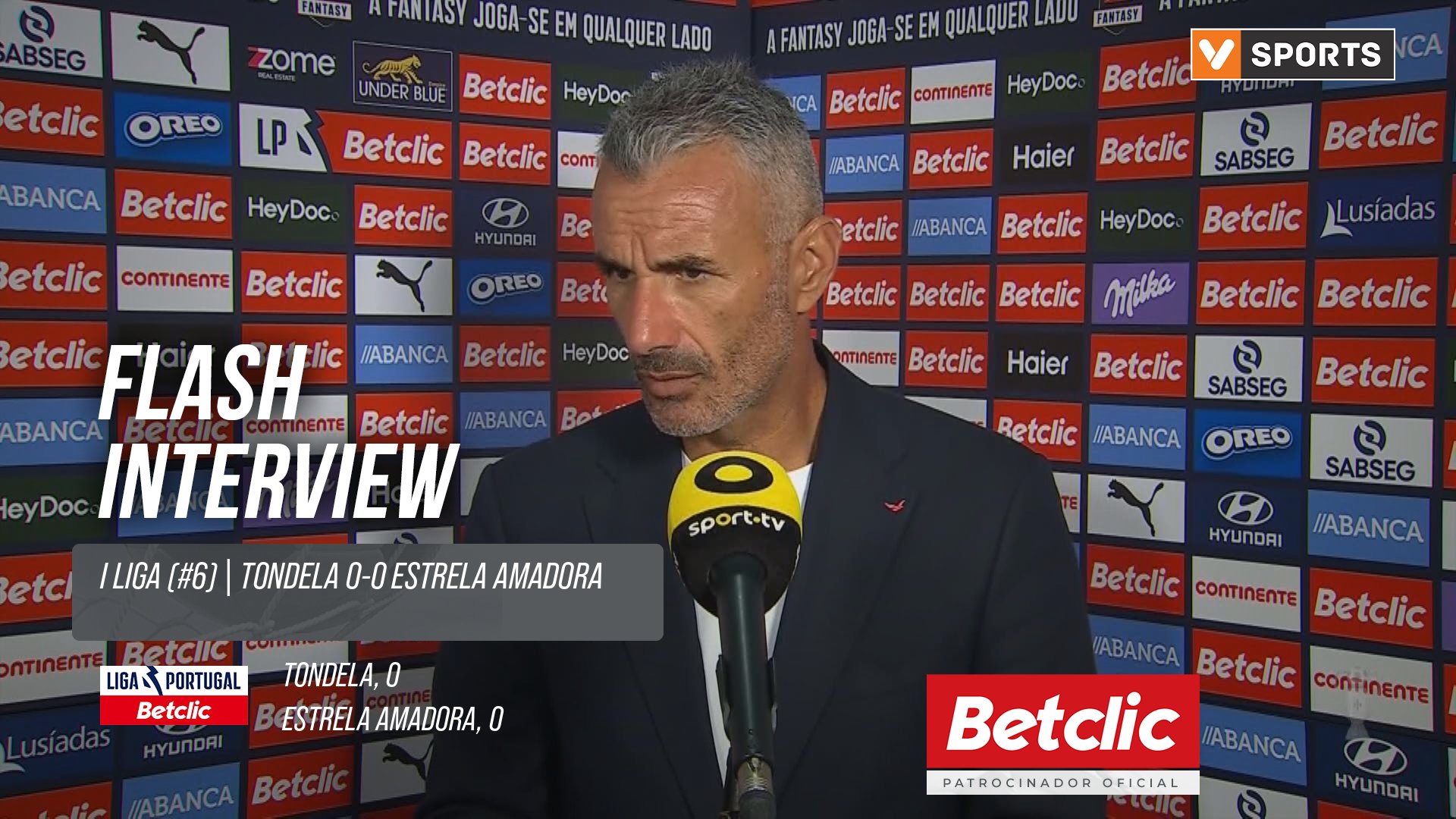 I Liga (#6) | Tondela 0-0 Estrela Amadora: Flash Interview Ivo Vieira