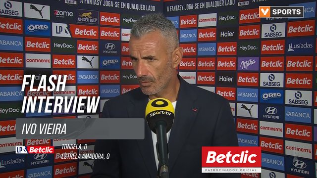 I Liga (#6) | Tondela 0-0 Estrela Amadora: Flash Interview Ivo Vieira