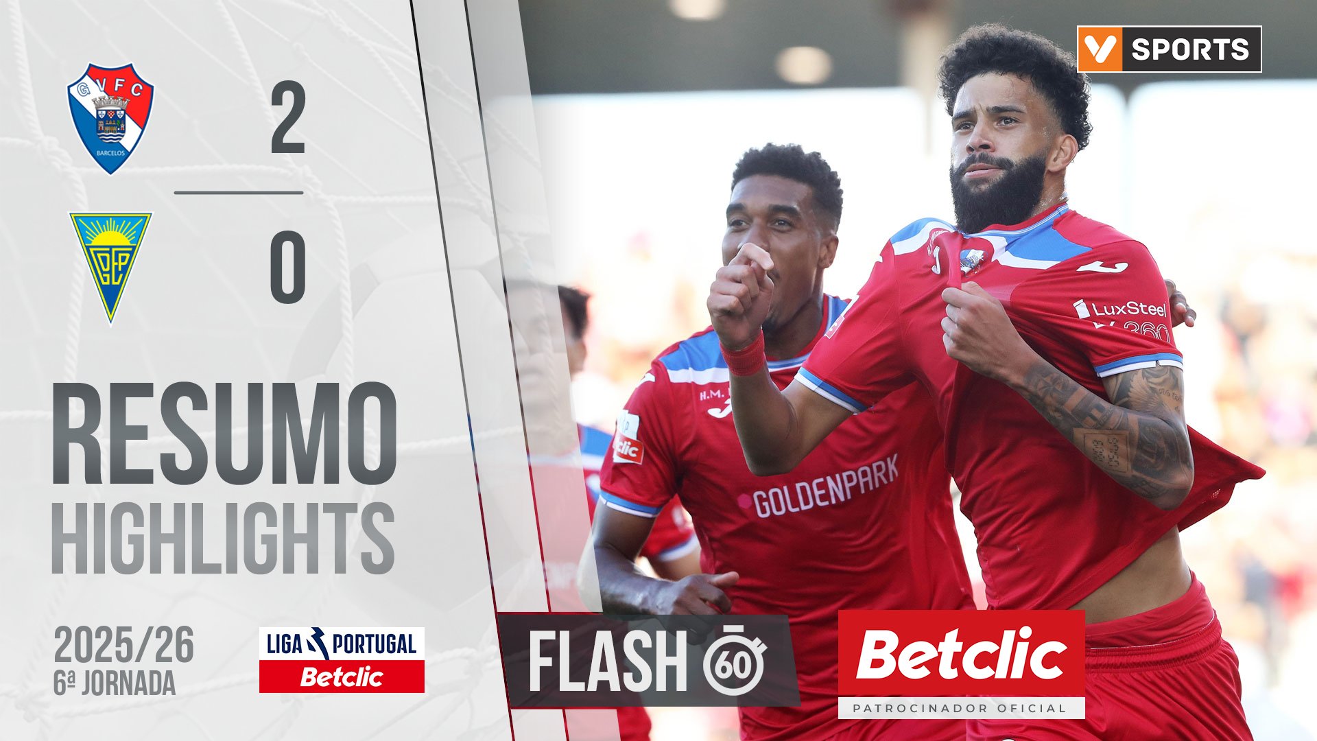 Liga Portugal Betclic (6ªJ): Resumo Flash Gil Vicente 2-0 Estoril