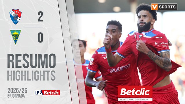 Liga Portugal Betclic (6ªJ): Resumo Gil Vicente 2-0 Estoril