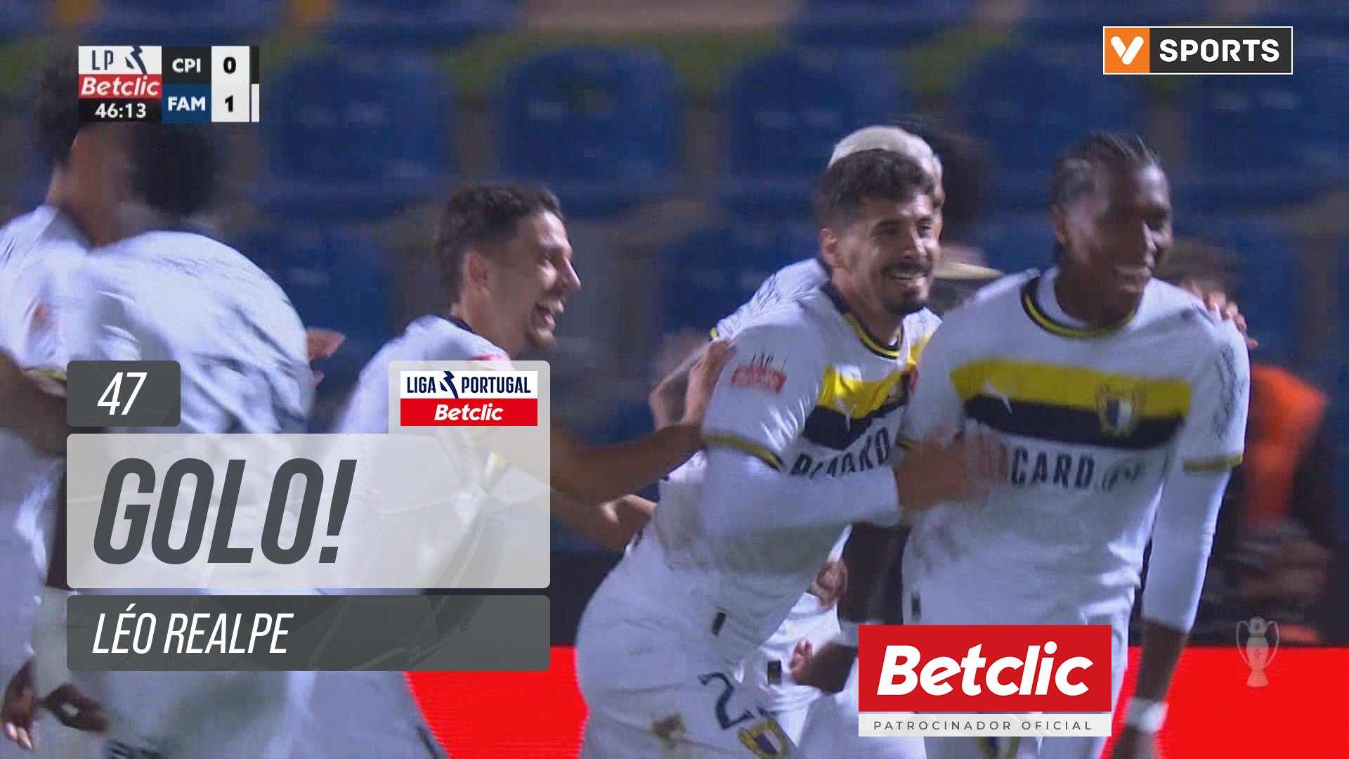 GOLO! Famalicão, Léo Realpe aos 47', Casa Pia 0-1 Famalicão