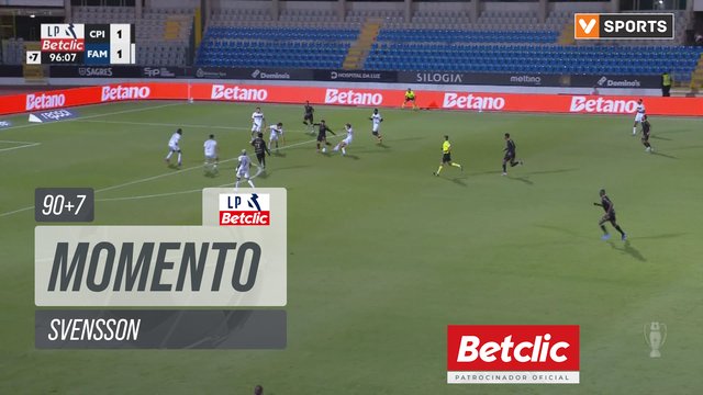 Casa Pia, Jogada, Svensson aos 90'+7'