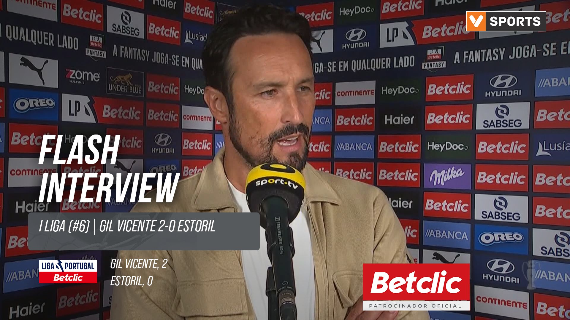 I Liga (#6) | Gil Vicente 2-0 Estoril: Flash Interview César Peixoto