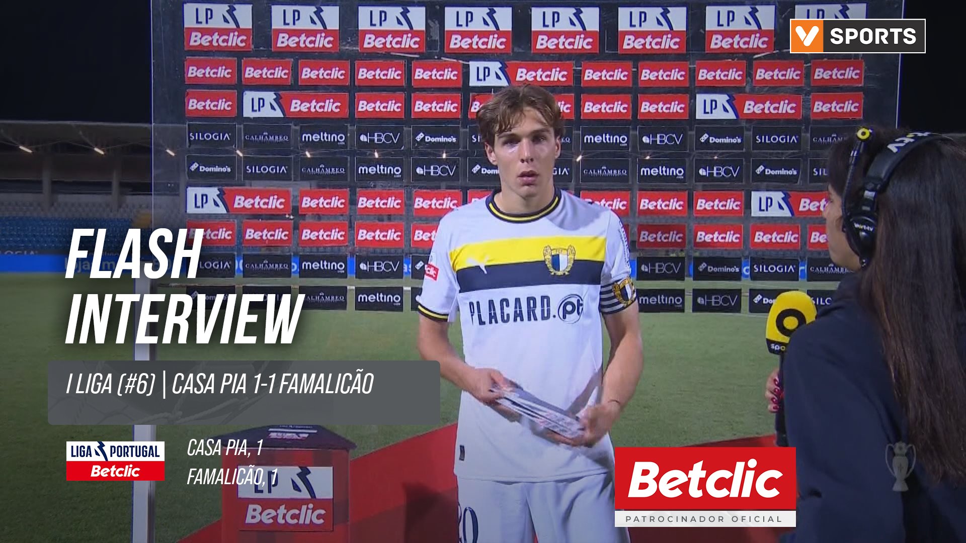 I Liga (#6) | Casa Pia 1-1 Famalicão: Flash Interview Gustavo Sá