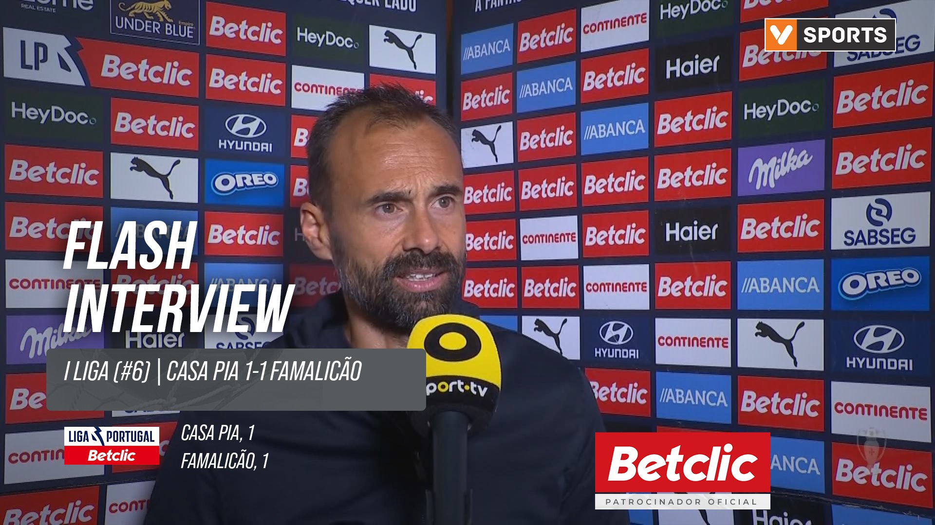 I Liga (#6) | Casa Pia 1-1 Famalicão: Flash Interview Hugo Oliveira