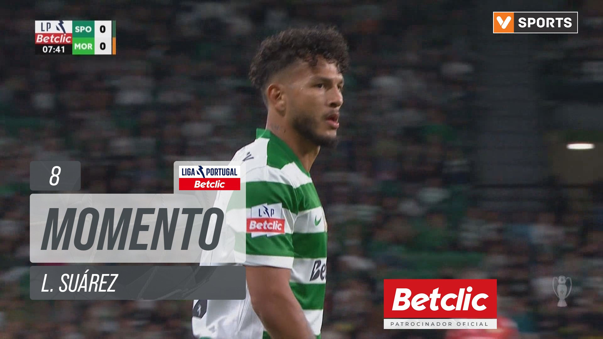 Sporting, Jogada, L. Suárez aos 8'