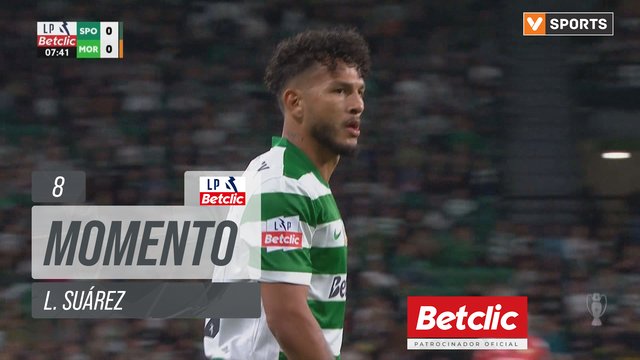 Sporting, Jogada, L. Suárez aos 8'