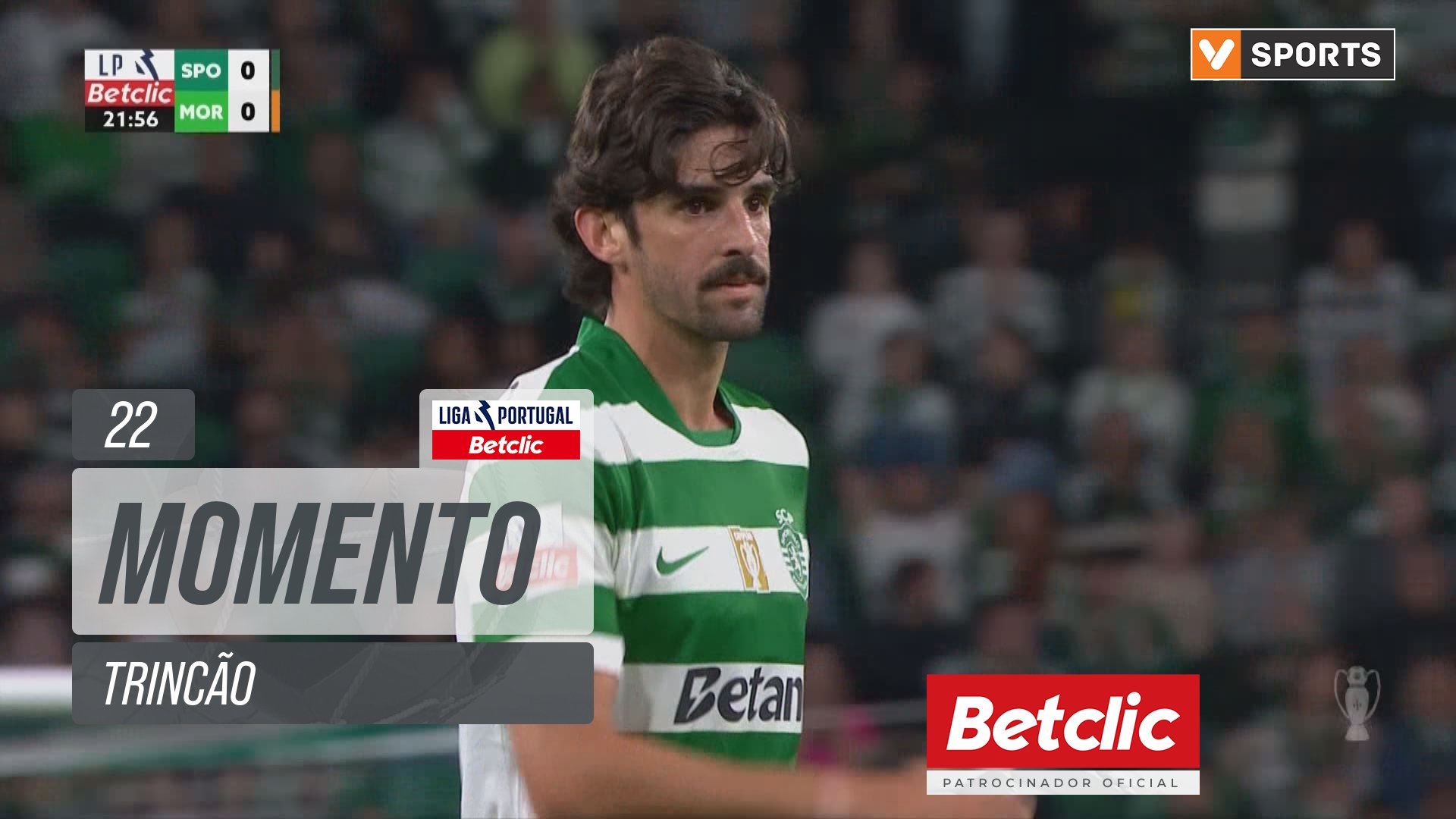 Sporting, Jogada, Trincão aos 22'