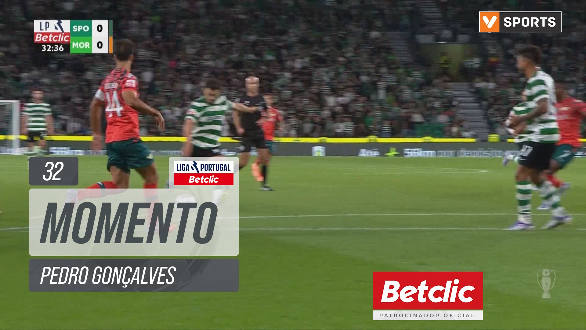 Sporting, Jogada, Pedro Gonçalves aos 32'