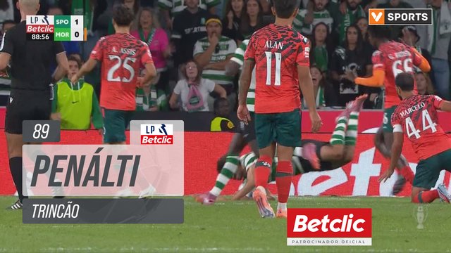 Sporting, Penálti, Trincão aos 89'