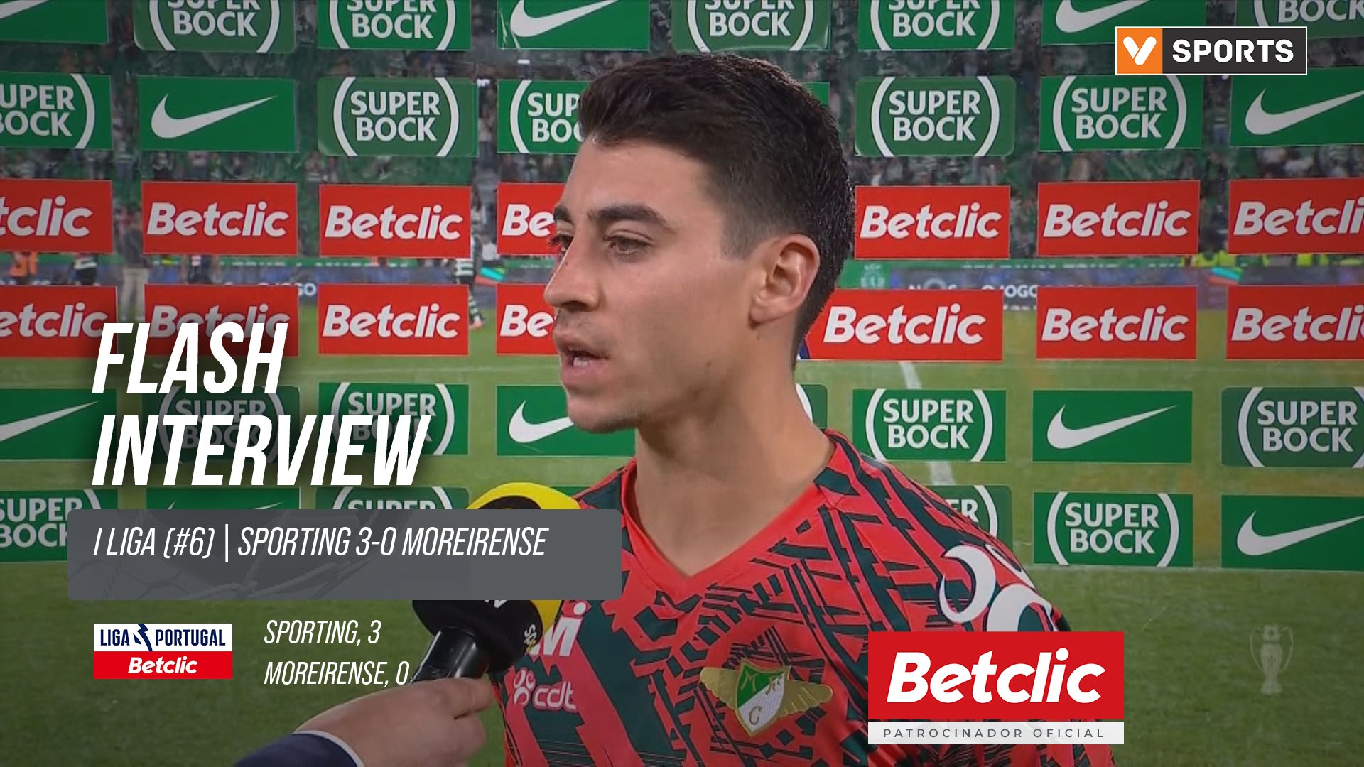 I Liga (#6) | Sporting 3-0 Moreirense: Flash Interview Vasco Sousa