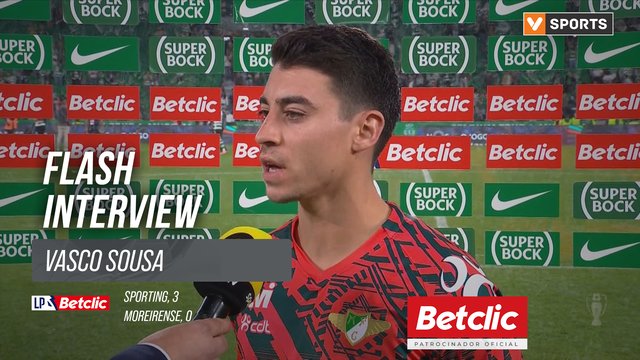 I Liga (#6) | Sporting 3-0 Moreirense: Flash Interview Vasco Sousa