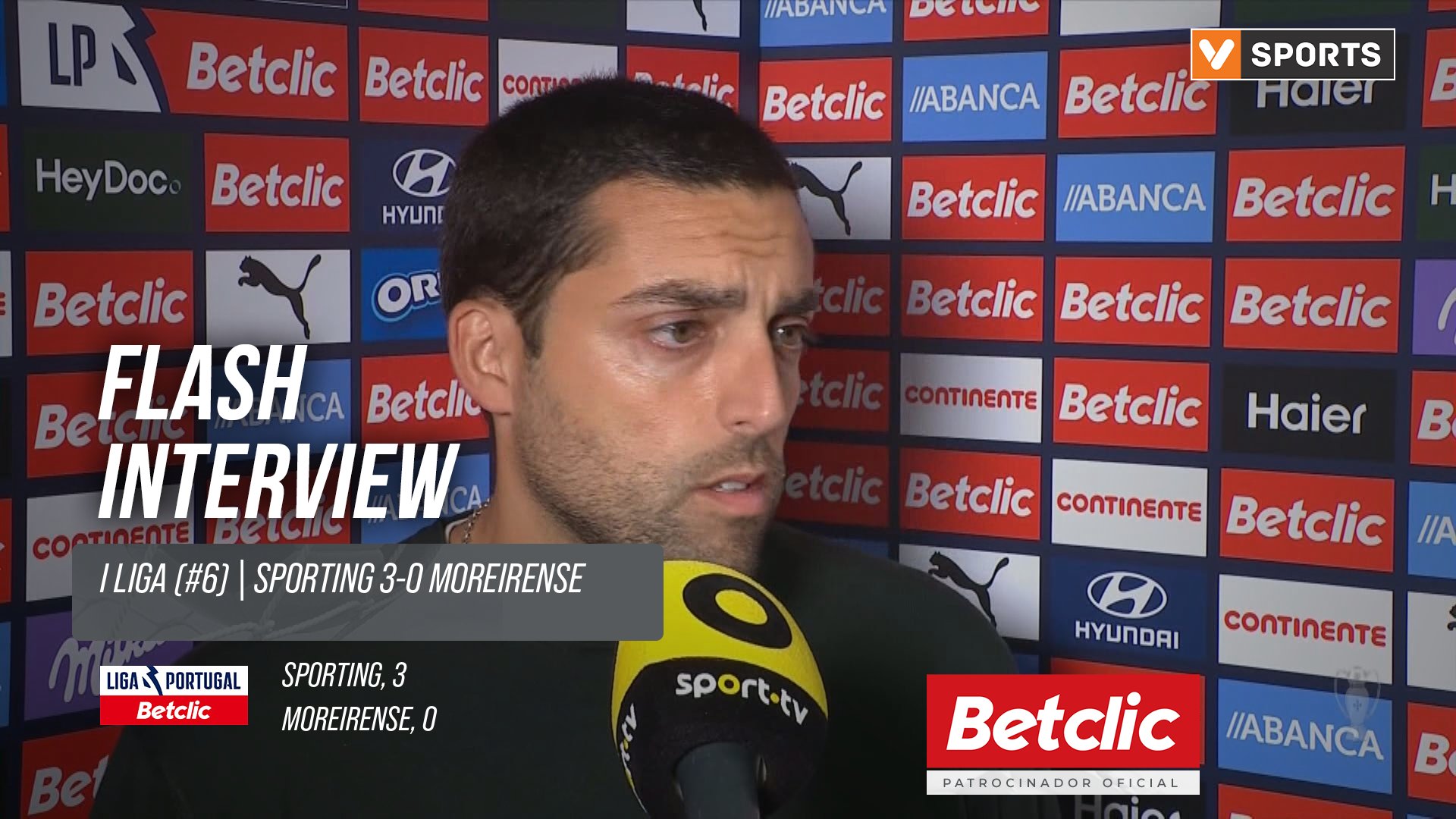 I Liga (#6) | Sporting 3-0 Moreirense: Flash Interview Vasco Botelho da Costa