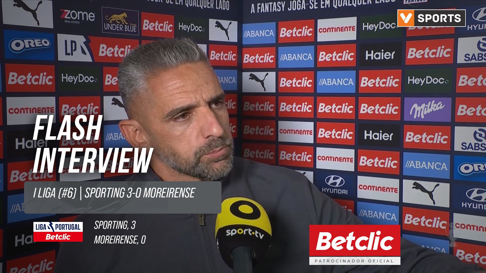 I Liga (#6) | Sporting 3-0 Moreirense: Flash Interview Rui Borges