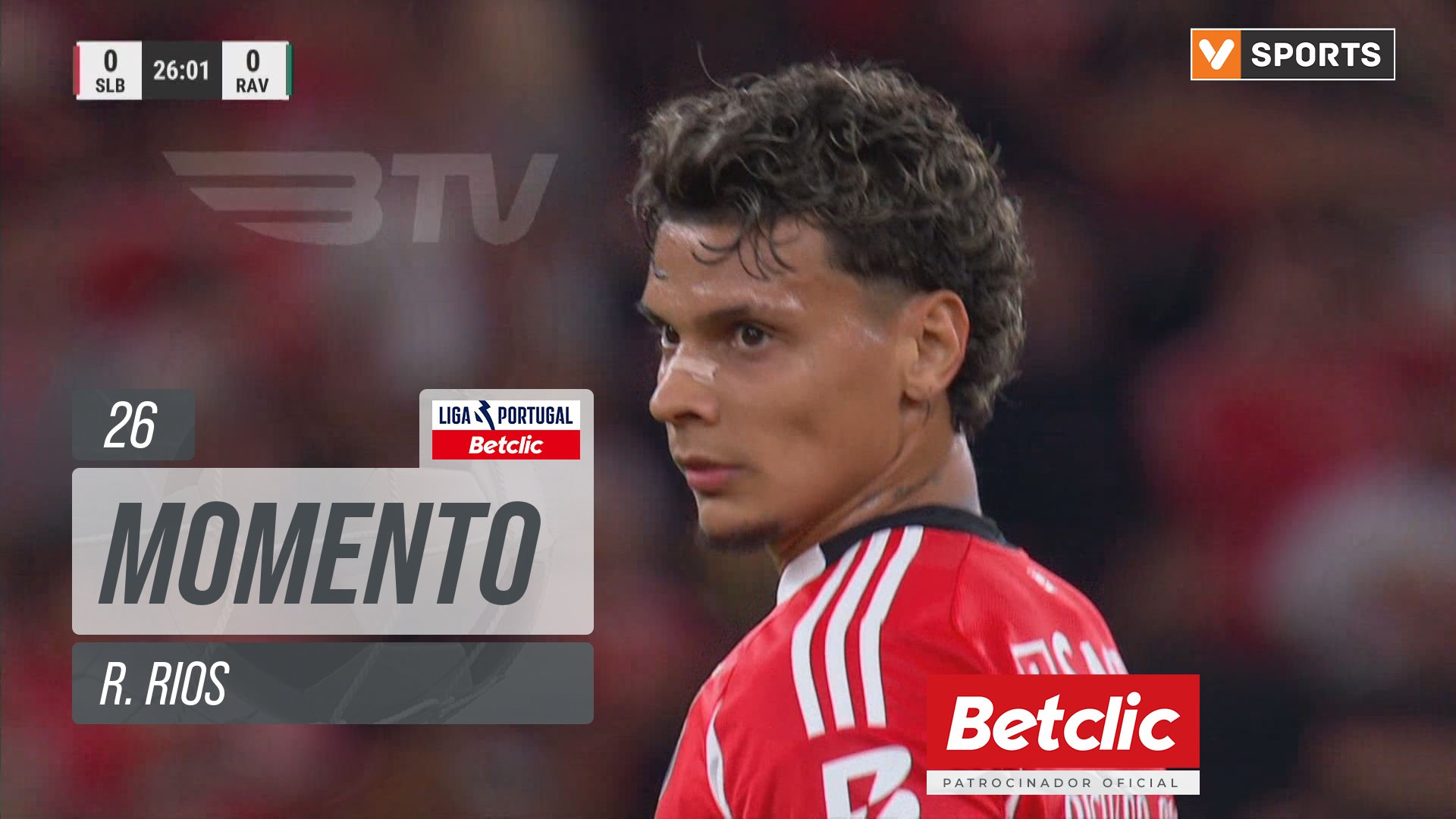 Benfica, Jogada, R. Rios aos 26'