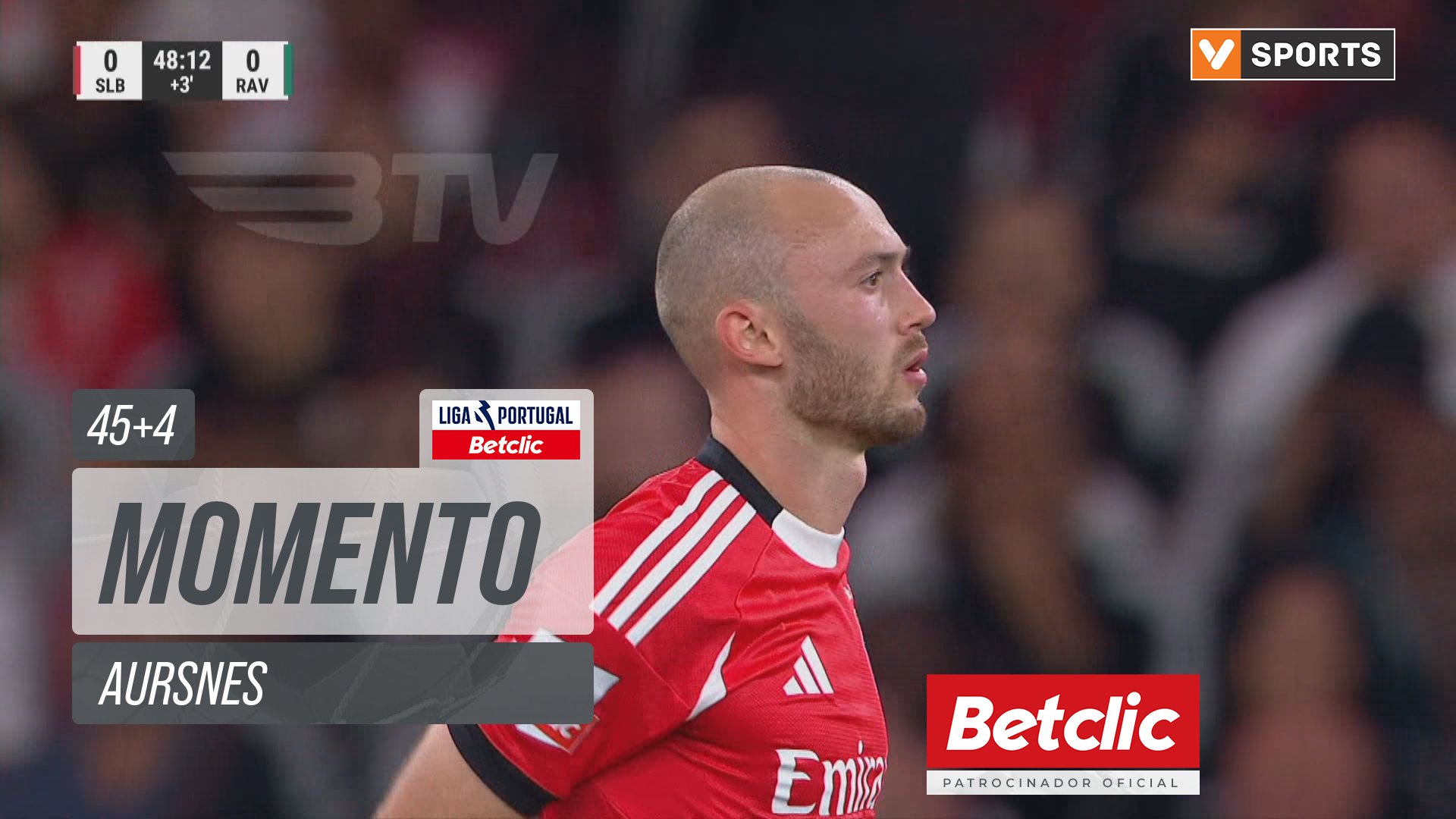 Benfica, Jogada, Aursnes aos 45'+4'