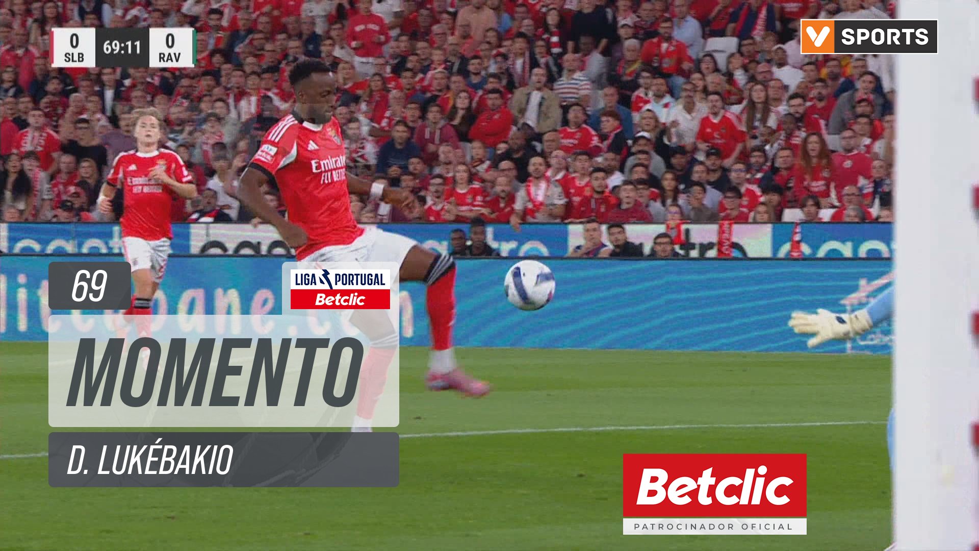 Benfica, Jogada, D. Lukébakio aos 69'