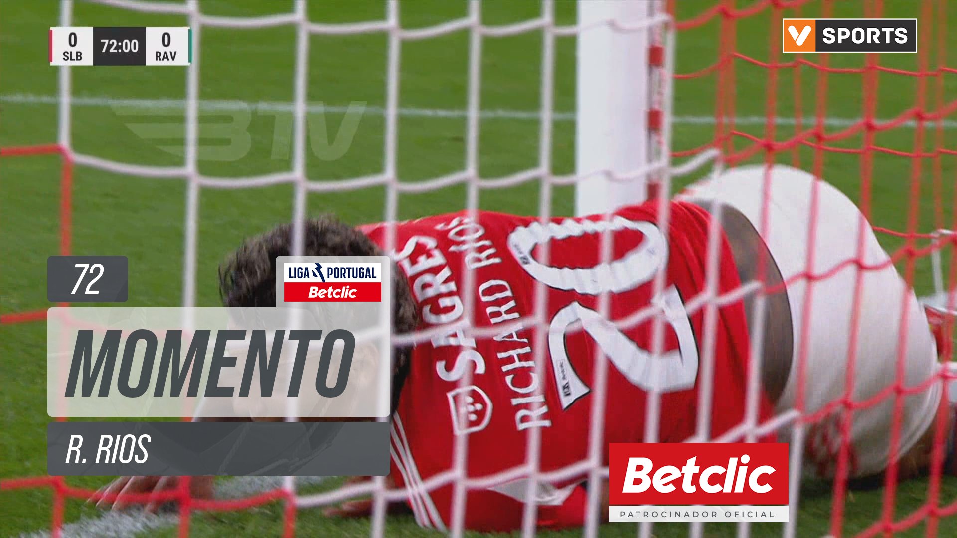 Benfica, Jogada, R. Rios aos 72'