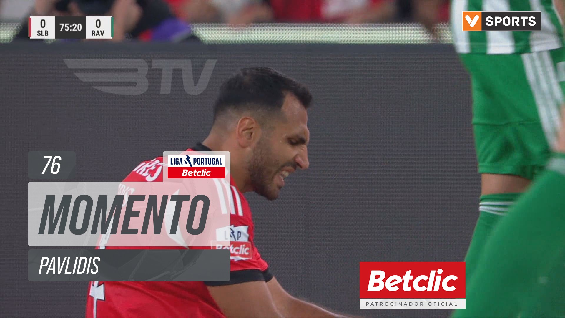 Benfica, Jogada, Pavlidis aos 76'