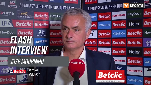 I Liga (#1) | Benfica 1-1 Rio Ave: Flash Interview José Mourinho