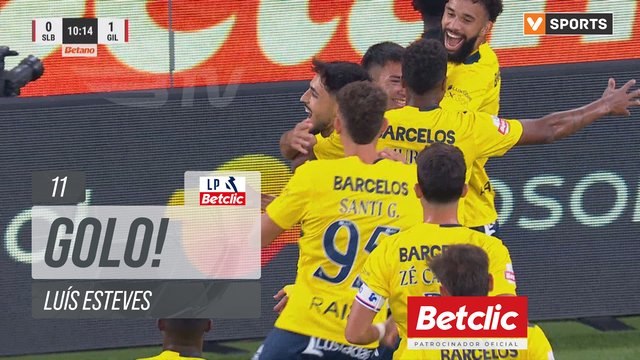 GOLO! Gil Vicente, Luís Esteves aos 11', Benfica 0-1 Gil Vicente