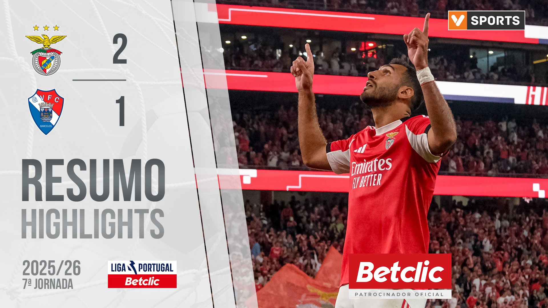 Liga Portugal Betclic (7ªJ): Resumo Benfica 2-1 Gil Vicente