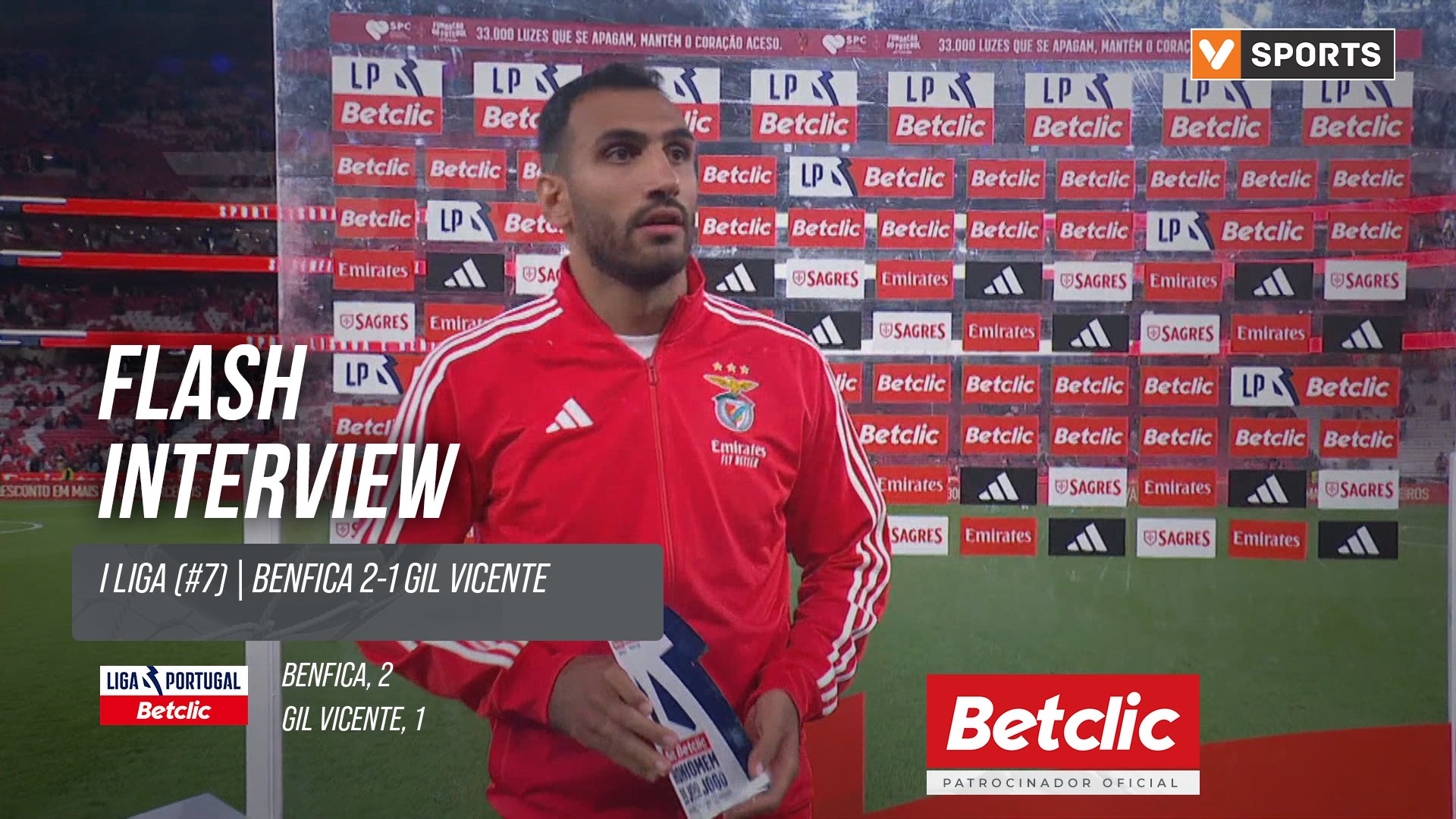 I Liga (#7) | Benfica 2-1 Gil Vicente: Flash Interview Pavlidis