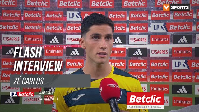 I Liga (#7) | Benfica 2-1 Gil Vicente: Flash Interview Zé Carlos