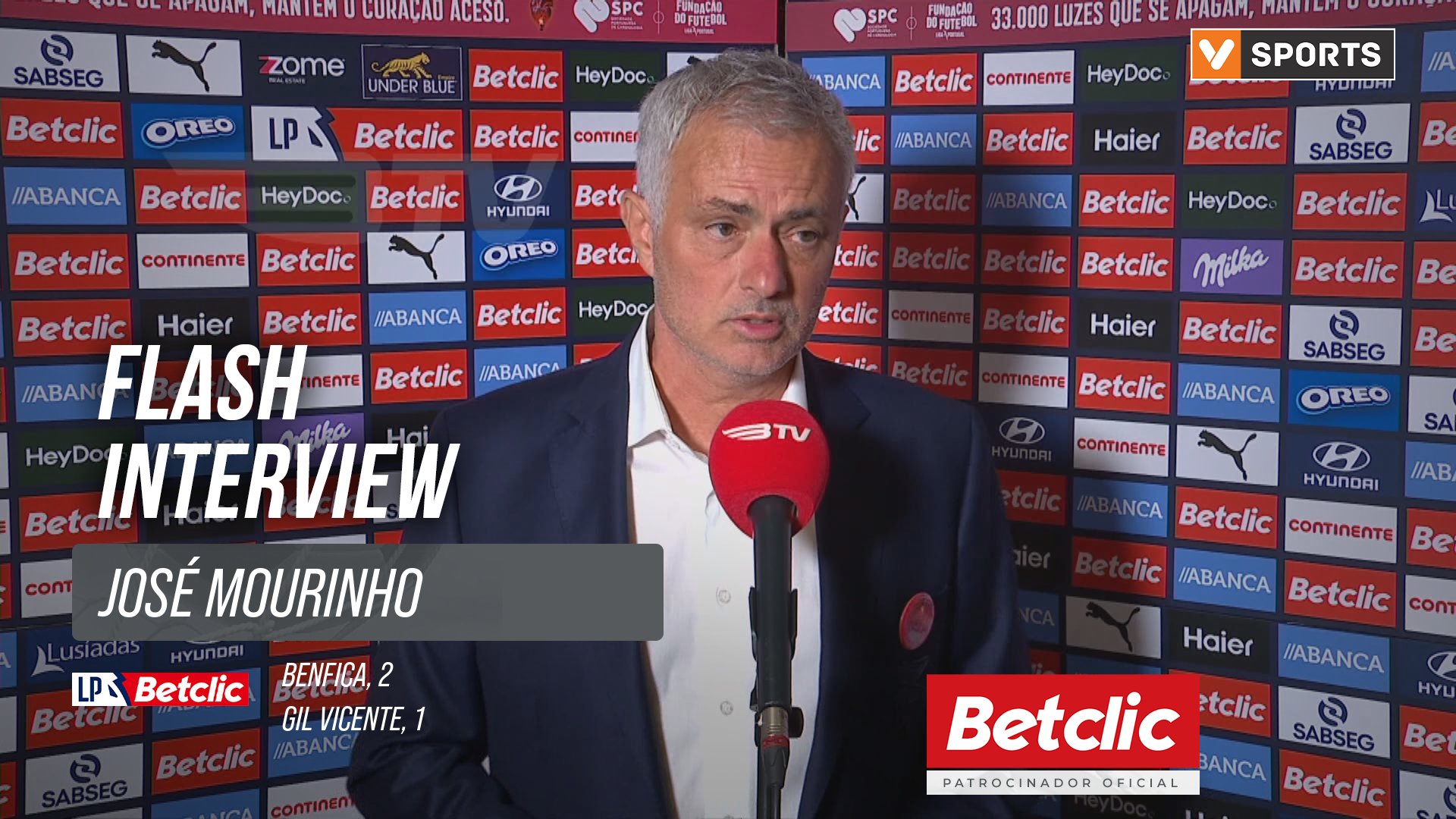 I Liga (#7) | Benfica 2-1 Gil Vicente: Flash Interview José Mourinho