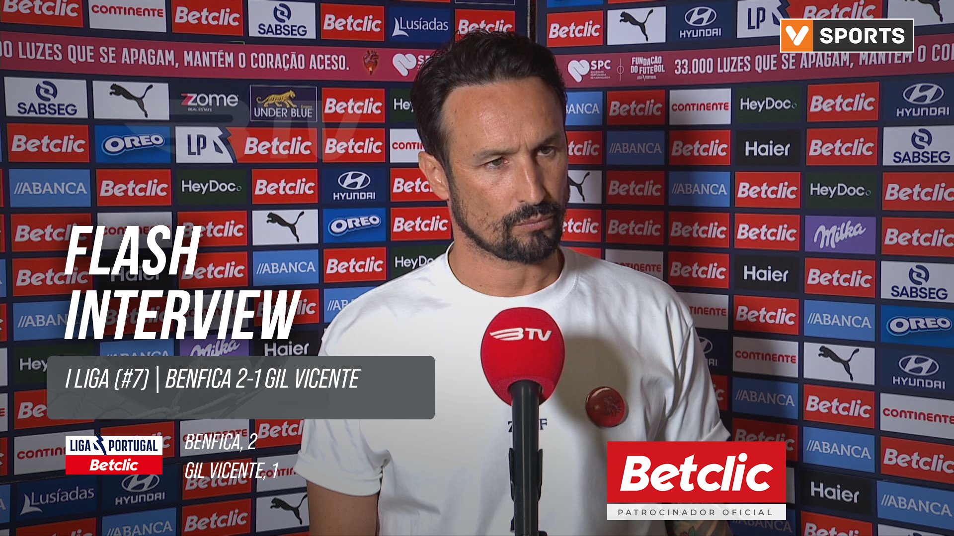 I Liga (#7) | Benfica 2-1 Gil Vicente: Flash Interview César Peixoto