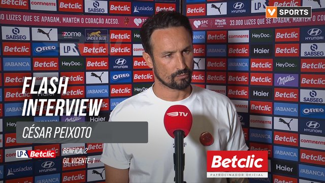 I Liga (#7) | Benfica 2-1 Gil Vicente: Flash Interview César Peixoto