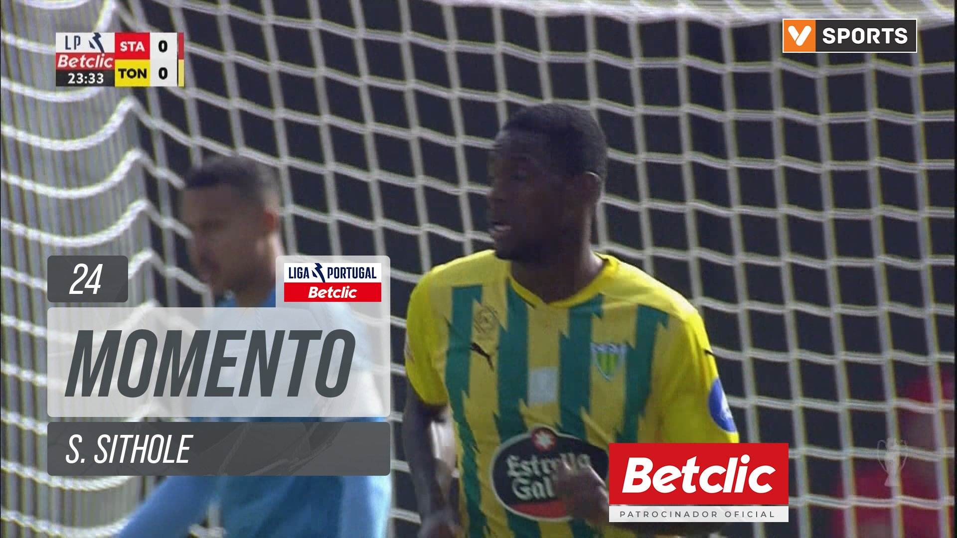 Tondela, Jogada, S. Sithole aos 24'