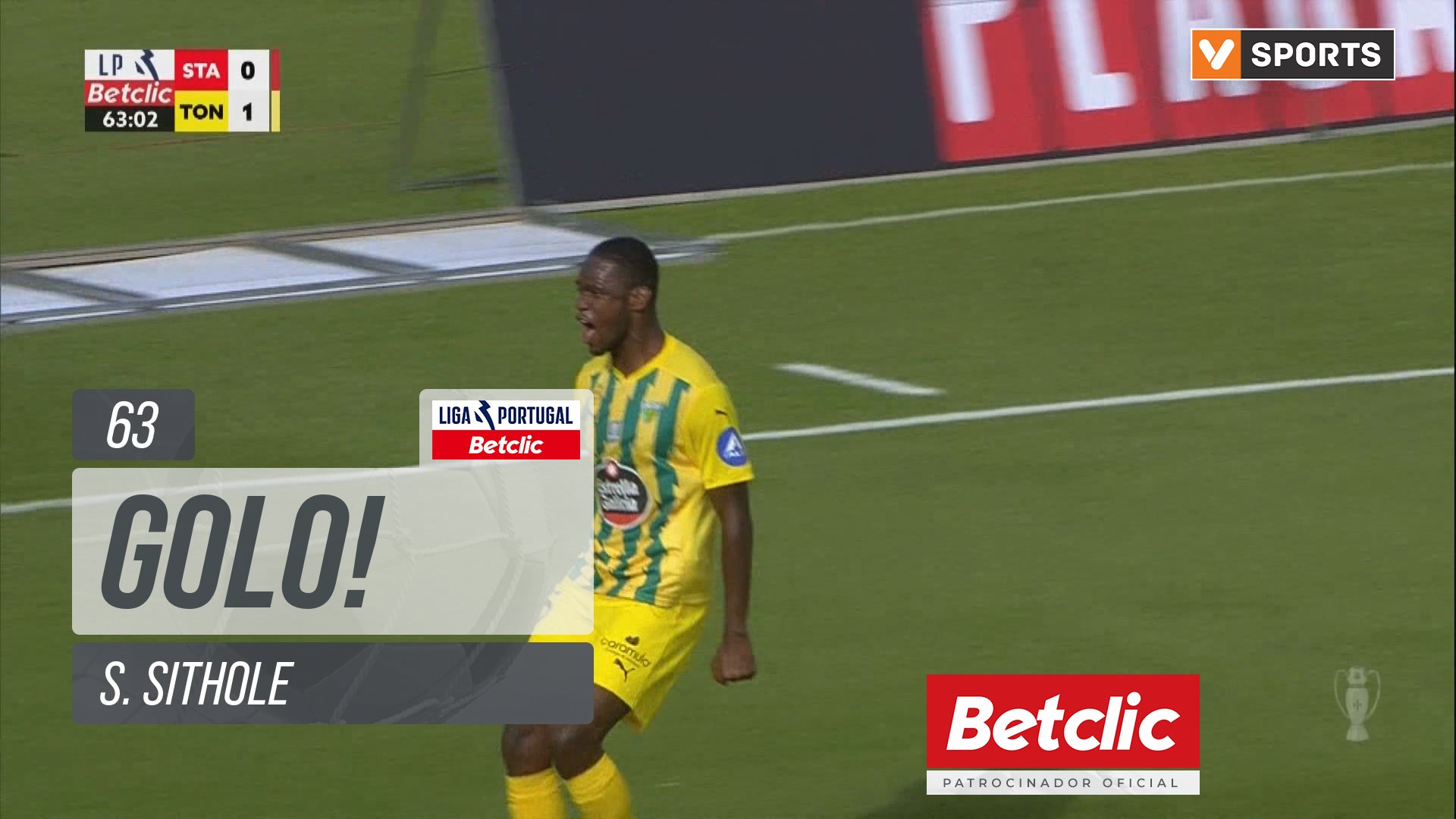GOLO! Tondela, S. Sithole aos 63', Santa Clara 0-2 Tondela