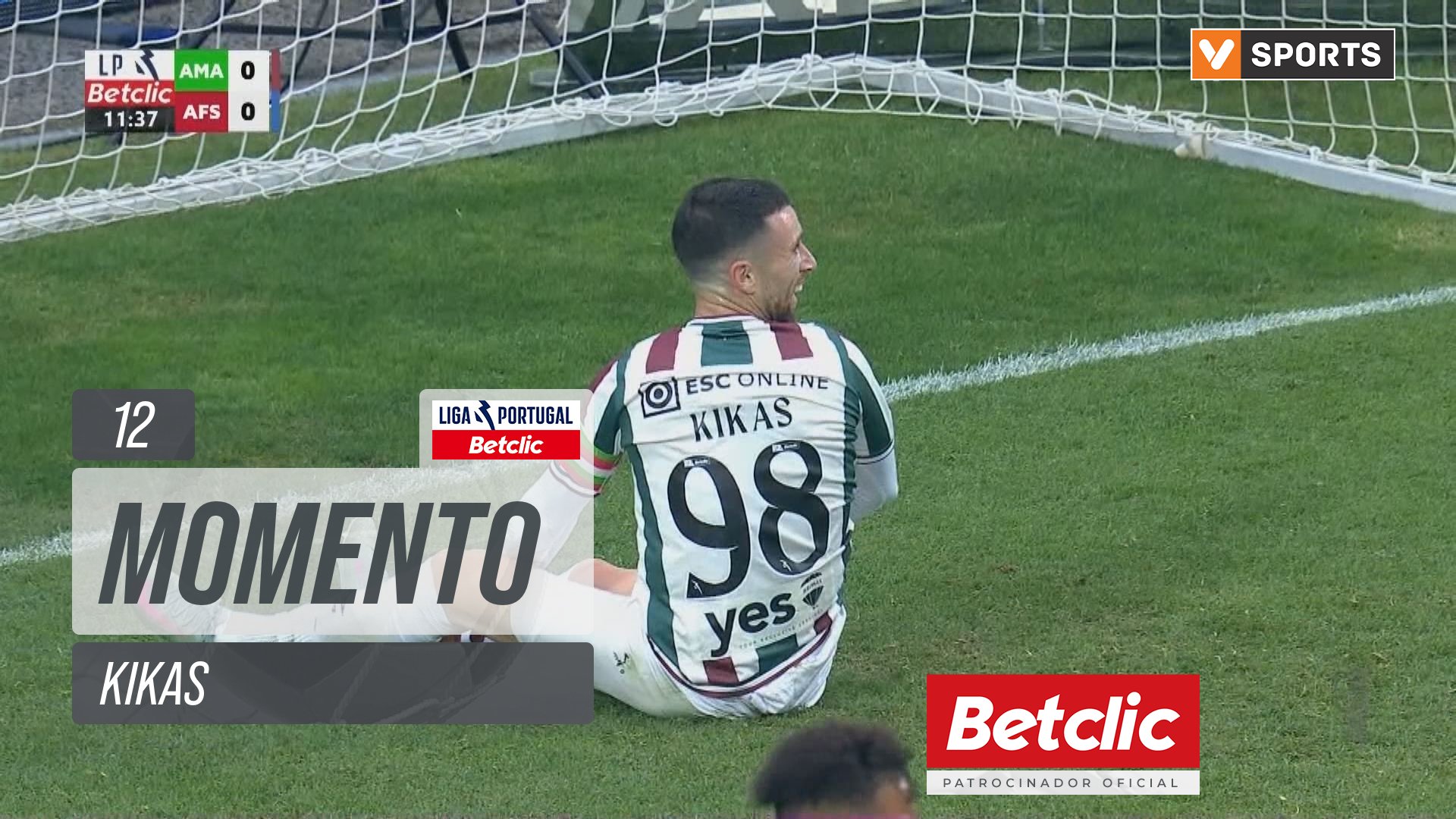 Estrela Amadora, Jogada, Kikas aos 12'