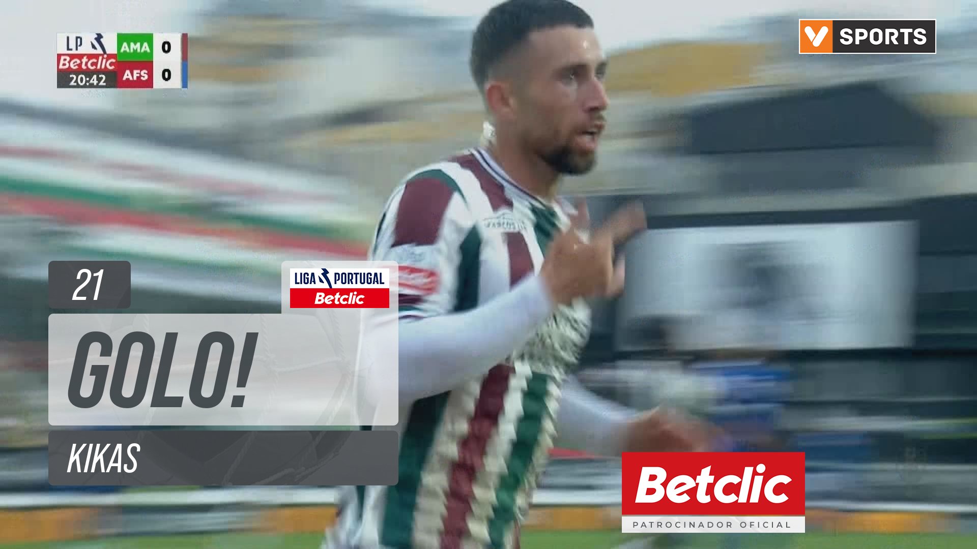 GOLO! Estrela Amadora, Kikas aos 21', Estrela Amadora 1-0 AVS